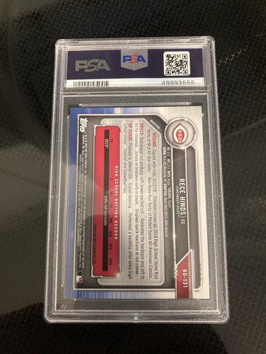 RECE HINDS psa 10 Gold 37/50 Hottest Rookie In The League - Picture 2 of 2