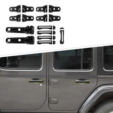 Exterior Tailgate Door Hinge Handle Cover Trim Kits For Jeep Wrangler JL 18+ Set