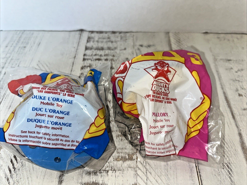 Giocattolo Happy Meal McDonald's 1996 Mighty Ducks # 3 #4 Duke L Orange Mallory - Foto 4 di 4