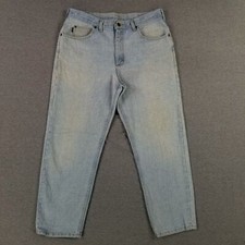 VINTAGE Lee Riders 36x30 Blue Jeans Retro 80s Faded Stone Wash