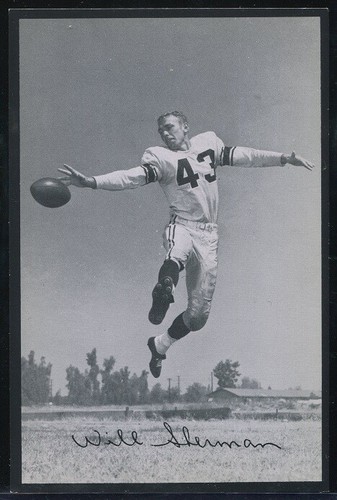 1957 Los Angeles Rams Team Issue Will Sherman ExMt+ St. Mary's