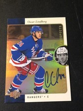 2015-16 SP Authentic 1995-96 Retro Gold Oscar Lindberg #R53 Rookie Auto RC