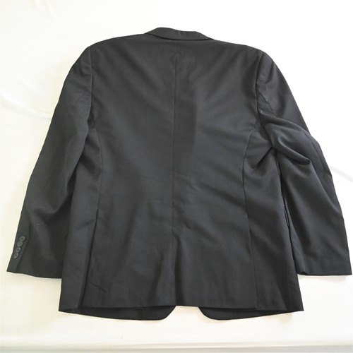 Pronto Uomo Platinum 48L 40x30 Black 100% Wool Mens Jacket Pants Suit - Picture 7 of 12