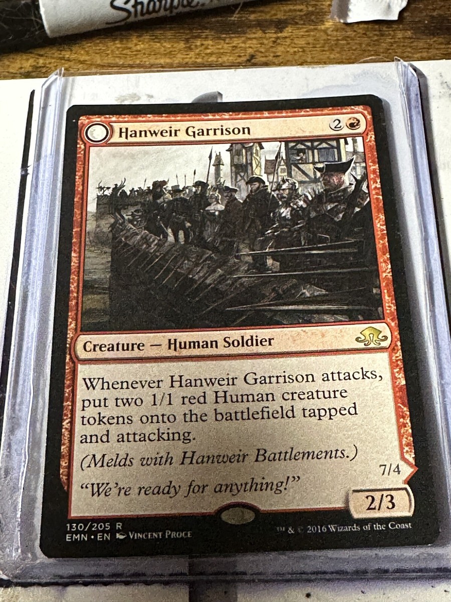 Hanweir Garrison // Hanweir the Writhing Township 1x FOIL EMN MTG Eldritch Moon Rare MINT red Hanweir Garrison // Hanweir the Writhing Township 1x FOIL EMN MTG Eldritch Moon Rare MINT red