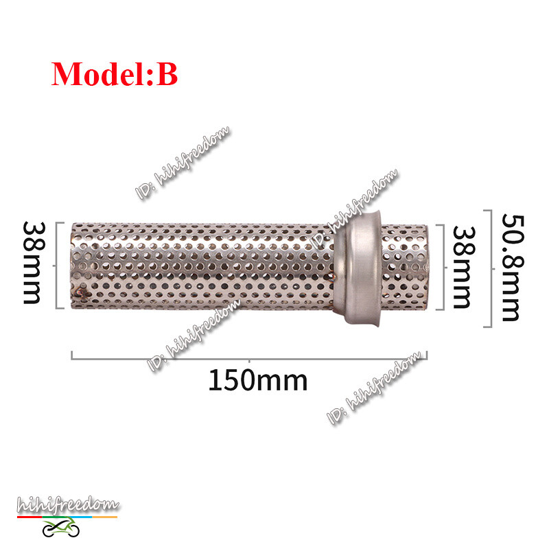 DB Killer Silencieux 51 Mm Universel – Réducteur De Bruit Échappement Moto En Inox (Insert Anti-Bruit)