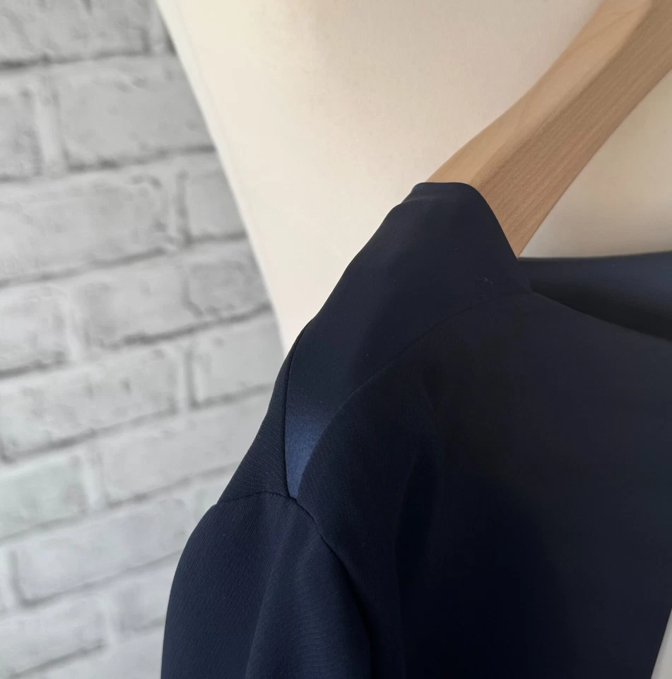 Sallie Sahne Gr 48 Kleid KALLIE A-Linie Dark Blue Dunkelblau NEU - Bild 3 von 4