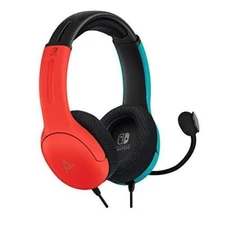 PDP LVL40 BlueRed Over Ear Wired Gaming Headset Nintendo Switch