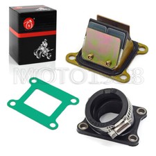 1990-2003 Carburetor Intake Manifold Boot W Reed Valve For Kawasaki Kx60 Kx 60