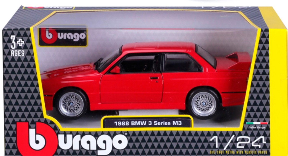 Burago BBurago BMW M3 E30 Red 1988 1/24 18-21100RD for sale