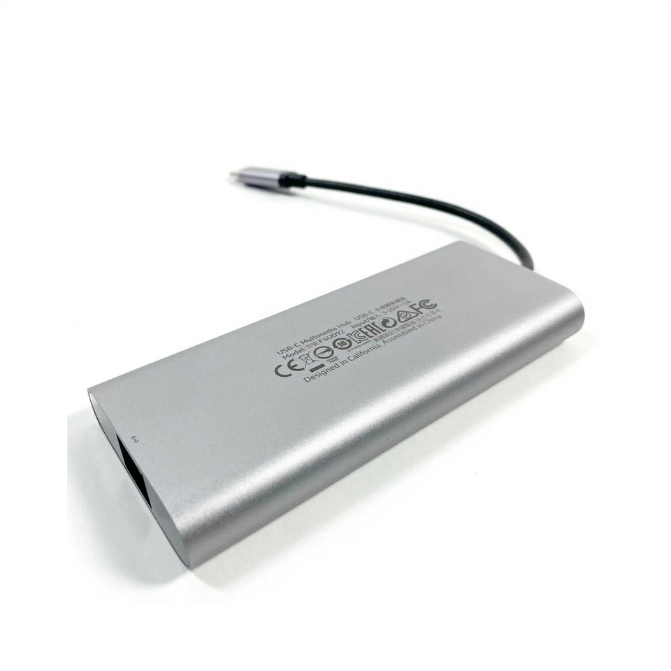 BELKIN USB-C MULTIMEDIA HUB 1 HDMI ETHERNET 60W PD PC MAC *REFURB1* F4U092BTSGY - Image 3 of 3