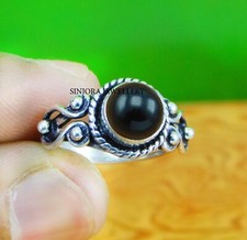 Black Onyx Gemstone 925 sterling silver handmade Gift Ring US size 5 to 13