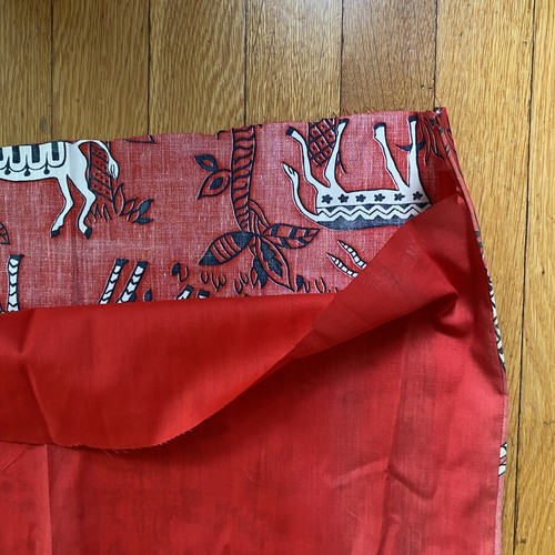 Vintage Schwartz Liebman Fabric Textile Safari Africa Lion Zebra Animal Print - Picture 24 of 24
