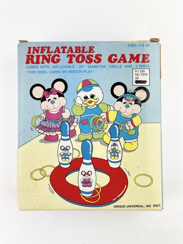 Woolworth Anillo Inflable Lanzamiento Juego De Colección 1987 Piscina Fiesta Edades 3+ - Imagen 12 de 12