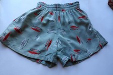 Vintage 50s 60s Boy's Swim Trunks Pauker Stylized Fish Size 6