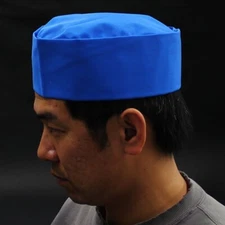 Japanese SUSHI Chef's Uniform Hat Blanche Blue ITAMAE Cap Made in JAPAN