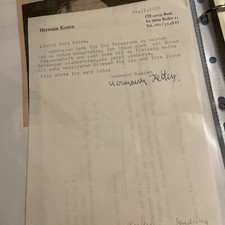 Hermann Kesten, maschinengeschriebener Brief ...