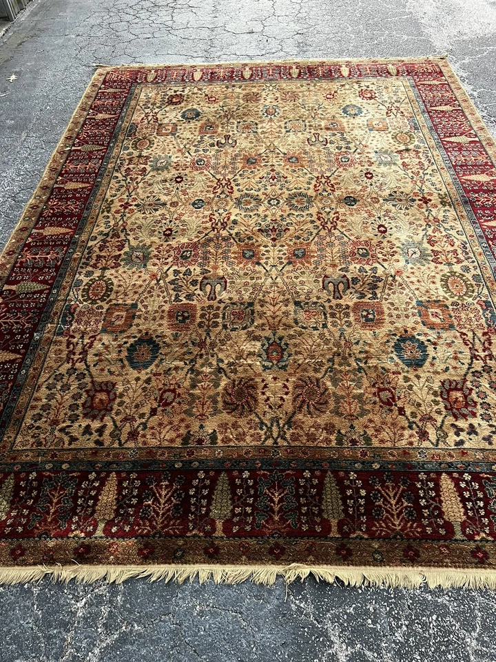 Auténtica alfombra americana de lana jarrón persa Karastan 900-901 Samovar 8'8" x 12' Foto 2 de 4