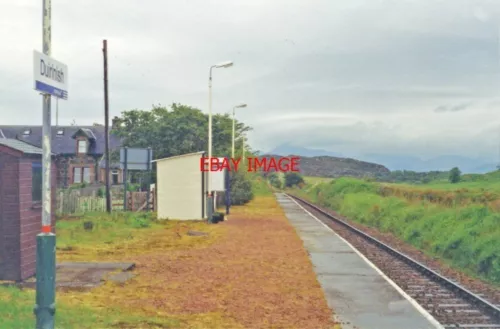 PHOTO  1994 DUIRINISH RAILWAY STATION VIEW WESTWARD TOWARDS KYLE OF LOCHALSH: EX