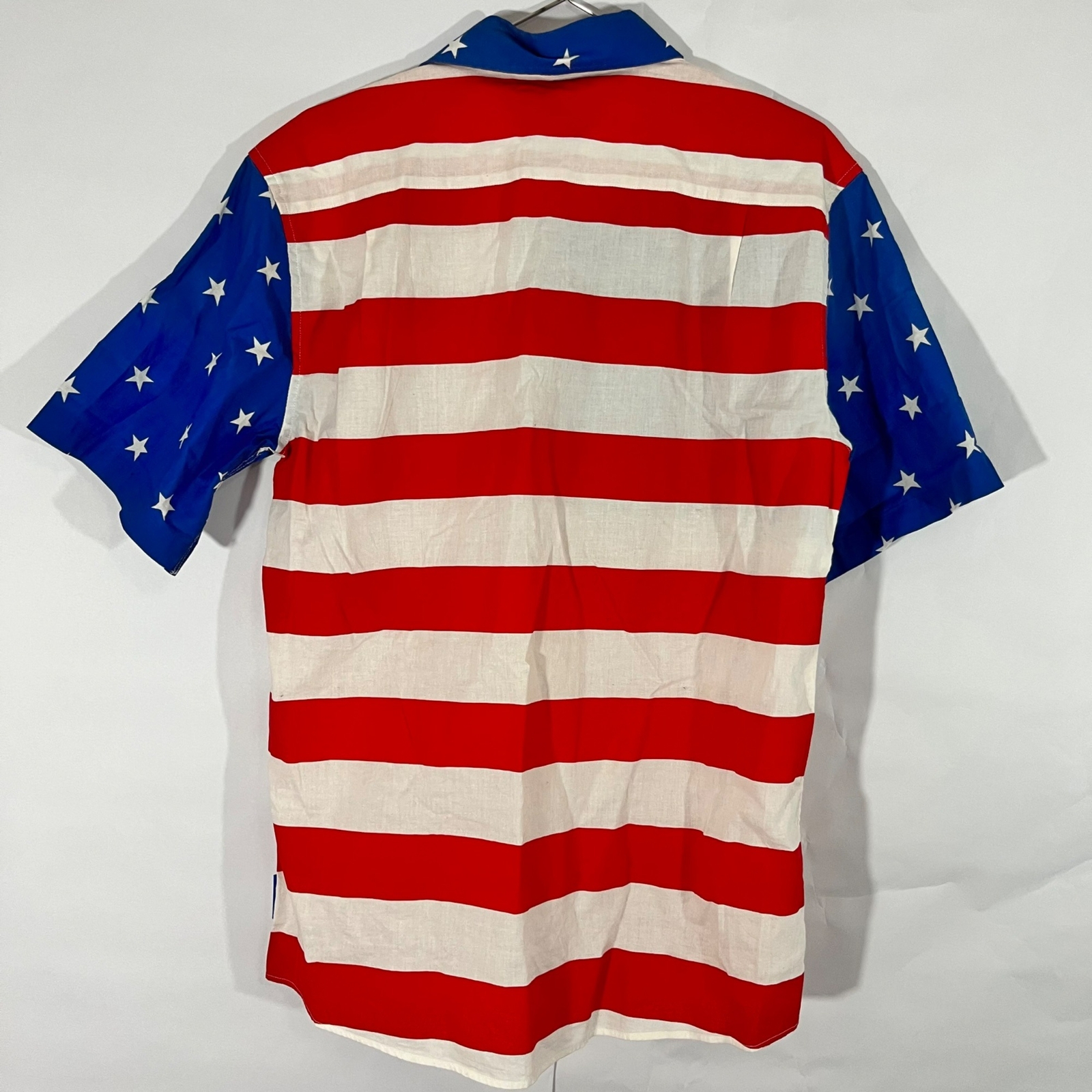 TIPSY ELVES MEN'S AMERICAN FLAG BUTTON DOWN SHIRT… - image 2