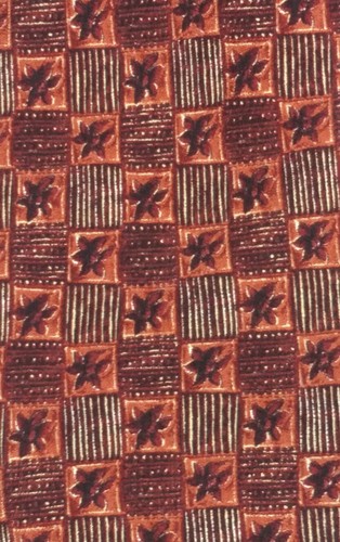 Omaggio Robert Talbott Brown Floral AUTUMN Leaf Design Silk Tie Handsewn Italy - Picture 5 of 5