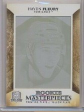2017-18 The Cup Masterpieces Printing Plate Rookie Haydn Fleury 1/1 Hurricanes