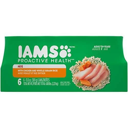 IAMS PROACTIVE HEALTH Adult Soft Wet Dog Food Pat with Chicken