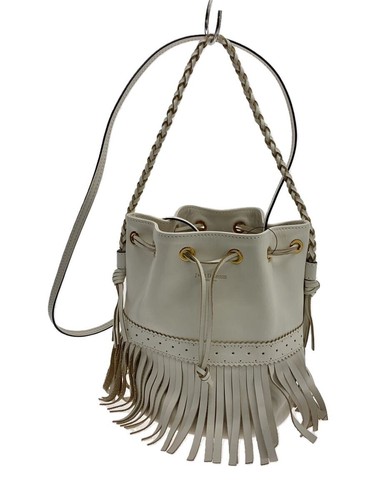 J&M DAVIDSON Carnival Carnival Fringe 2WAY Shoulder Bag Handbag Leather CRM
