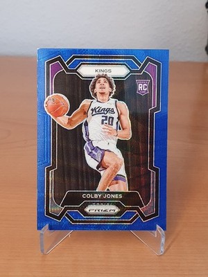 2023-24 Panini Prizm - Colby Jones #160 Blue Wave Prizm (RC)