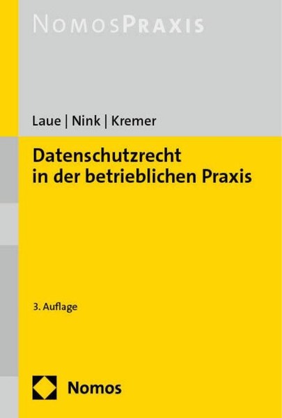 Datenschutzrecht In Der Betrieblichen Praxis Judith Nink-image