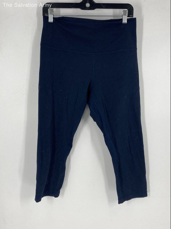 Lululemon Womens Navy Blue Align High-Rise Gym Yoga Cropped Leggings Size 12