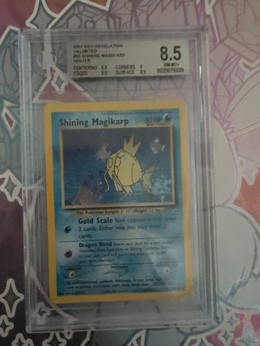 Shining Magikarp (Unlimited) graded BGS 8.5 for sale on eBay