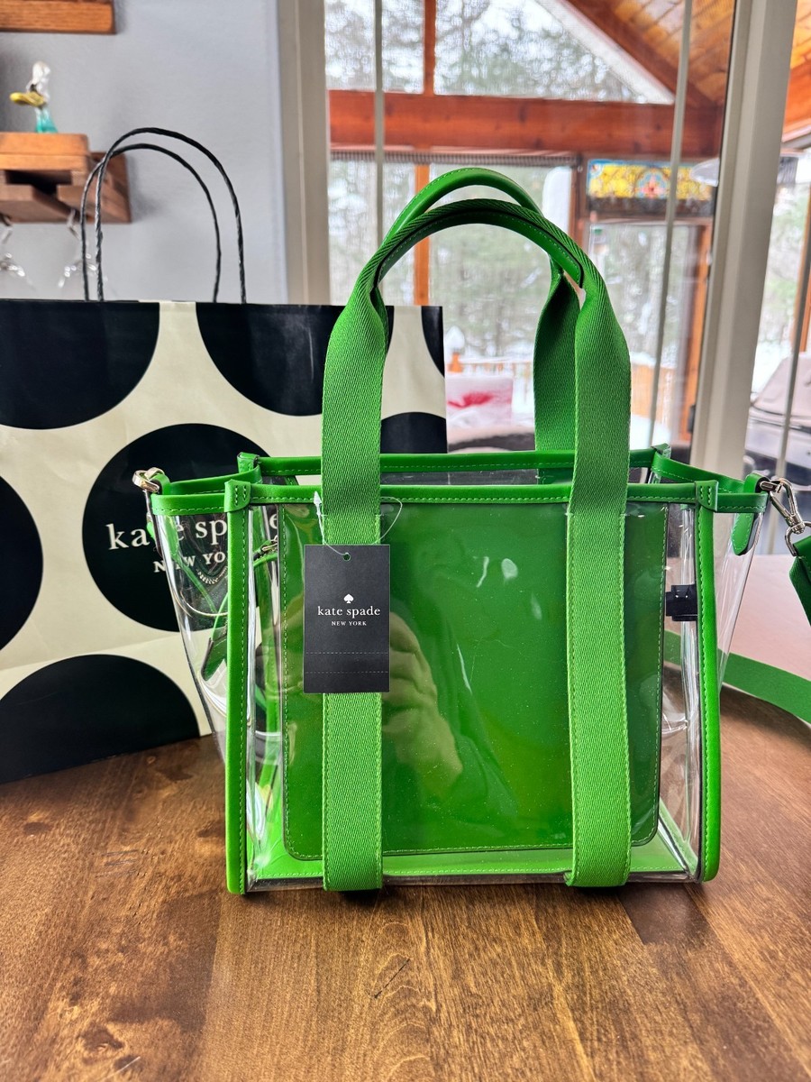 Kate Spade Kip Clear See Through Small Tote Crossbody Stadium