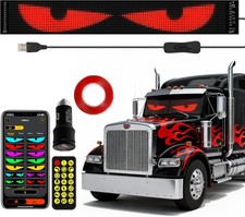 Truck Windshield LED Eyes  52.4  x7.56  Programmable Devil Eyes Light Bar with A