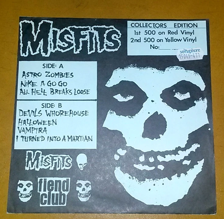 Misfits – A Walk Among The Dead - 7" USA 1990 Blue Vinyl - Rare Punk Near Mint - Bild 2 von 4