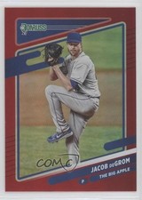 2021 Panini Donruss Variation Holo Red Jacob deGrom (The Big Apple) #150 c4h