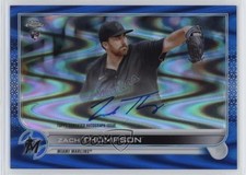 2022 Topps Chrome Rookie Blue RayWave Refractor 134/150 Zach Thompson Auto nd3