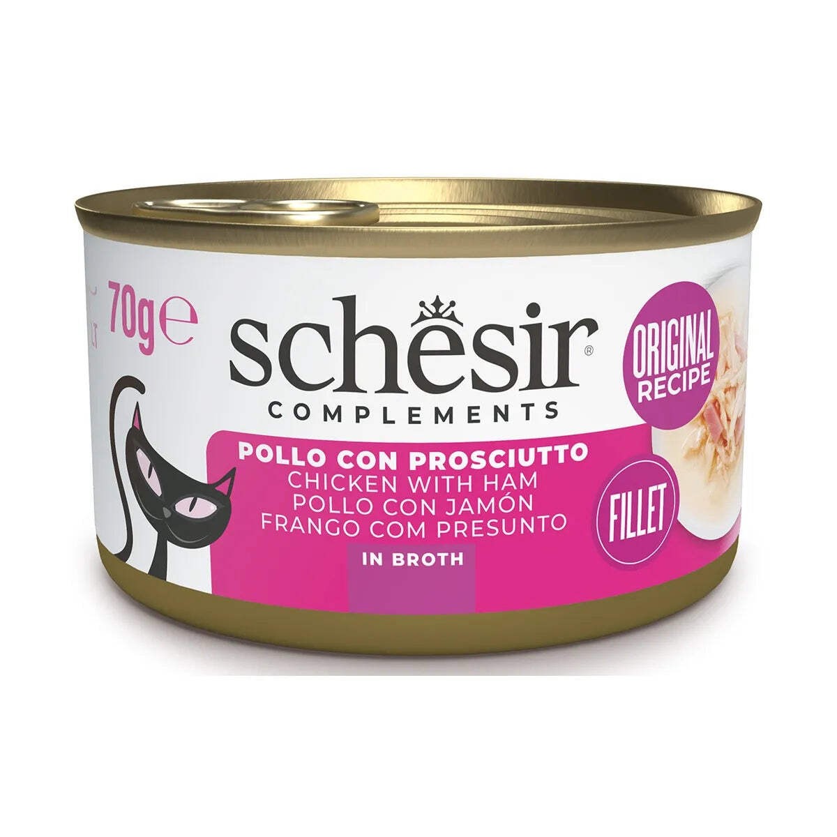 SCHESIR POLLO CON PROSCIUTTO GR 70 IN BRODO