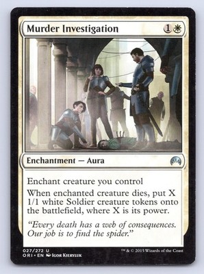 Murder Investigation 27 Uncommon Magic Origins Magic: The Gathering Near Mint