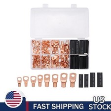 280PCS Car Copper Lug Ring Terminals Cable Electrical Wire Crimp Connectors Kit