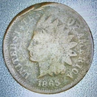 1865 Indian Head Cent – Semi-Key Date – Book Filler / Cull Grade Half List Price