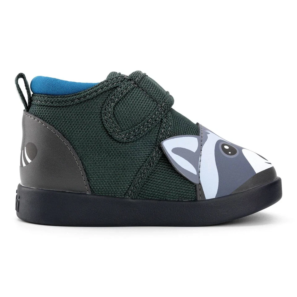 Zapatos para niños pequeños ikiki mapache sin chirridos | Gris Foto 3 de 4