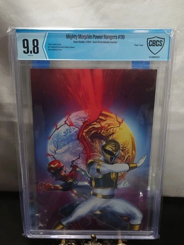 Mighty Morphin Power Rangers #119 CBCS 9.8 Taurin Clarke Virgin Cover 1:15