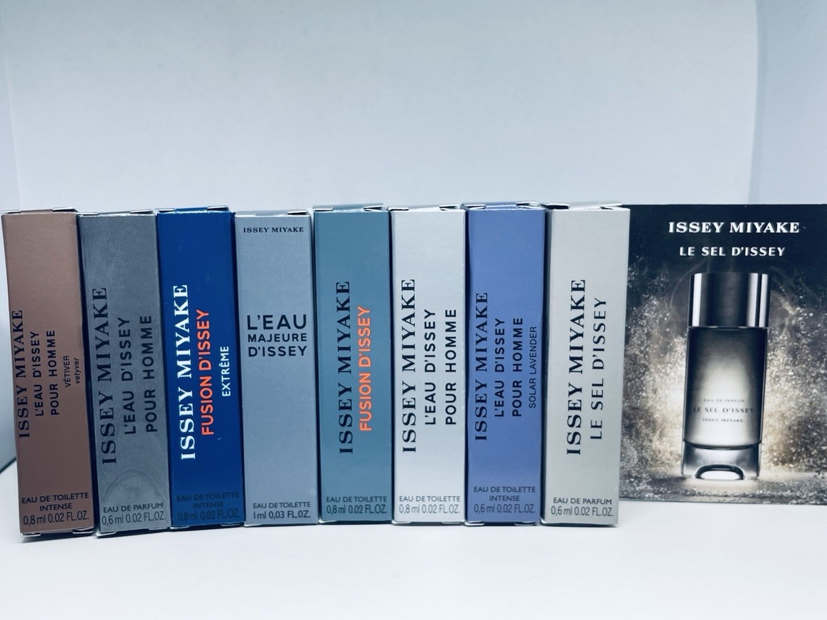 Issey Miyake Cologne Collection For Men Sample Spray 8pc Set | eBay