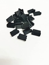 Niooliuk Pack of 20 Black Soft Silicone USB A Type Port 13 x 5 x 8mm,