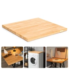 24"x25" Butcher Block Counter Top, DIY Beech Countertop, 1.5'' Thick Waterpro...