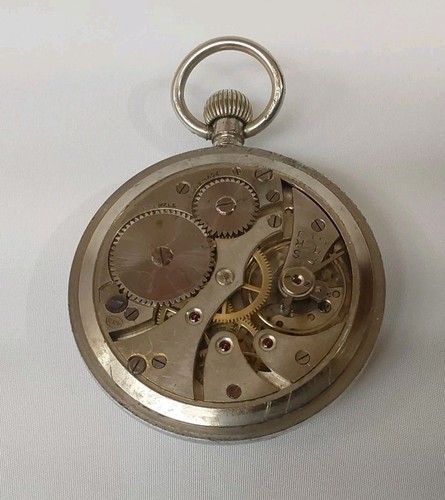 WW2 Military Pocket Watch With Broad Arrow Mark ~ 1940s ~ Working Order. - Picture 9 of 12