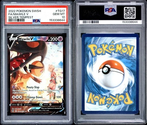 Pokémon TCG Mawile V TG17 Silver Tempest Trainer gallery PSA 10