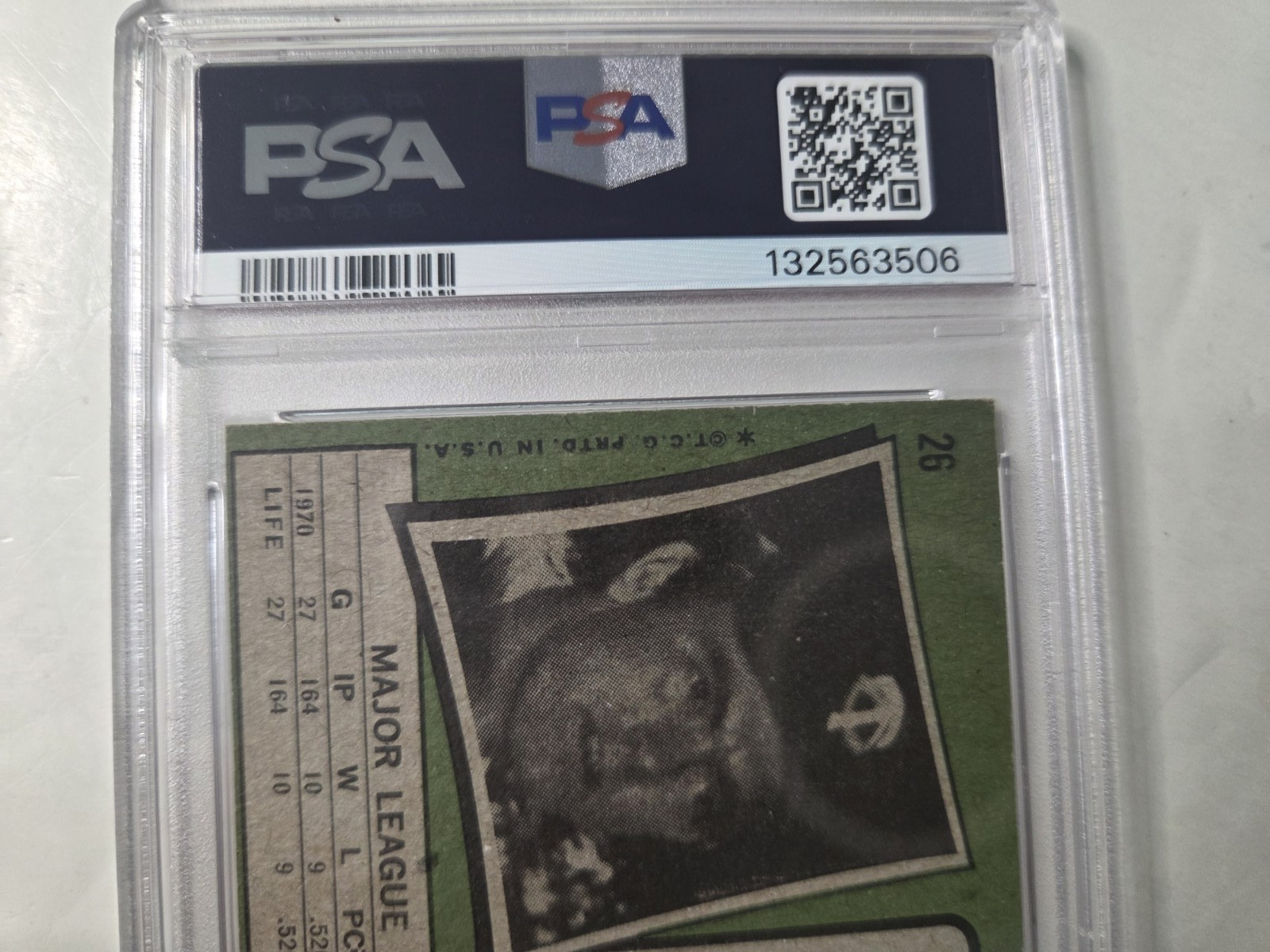 Bert Blyleven 1971 Topps PSA/DNA Certified Auto #26 Minnesota Twins view 4