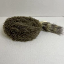 NWT Yellowstone General Stores Faux Fur Raccoon Tail Hat Small Made in USA