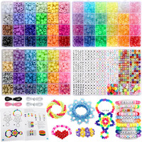 Pony Perlen Bastelset 72 Farben Mit Buchstaben Und Kandi ArmbäNdern